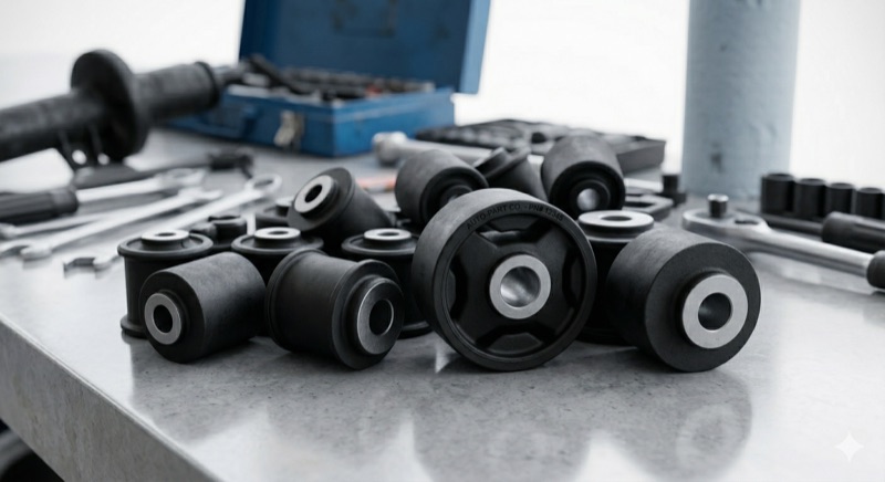 Rubber Bushes
